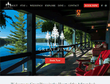 Tablet Screenshot of greatpines.com